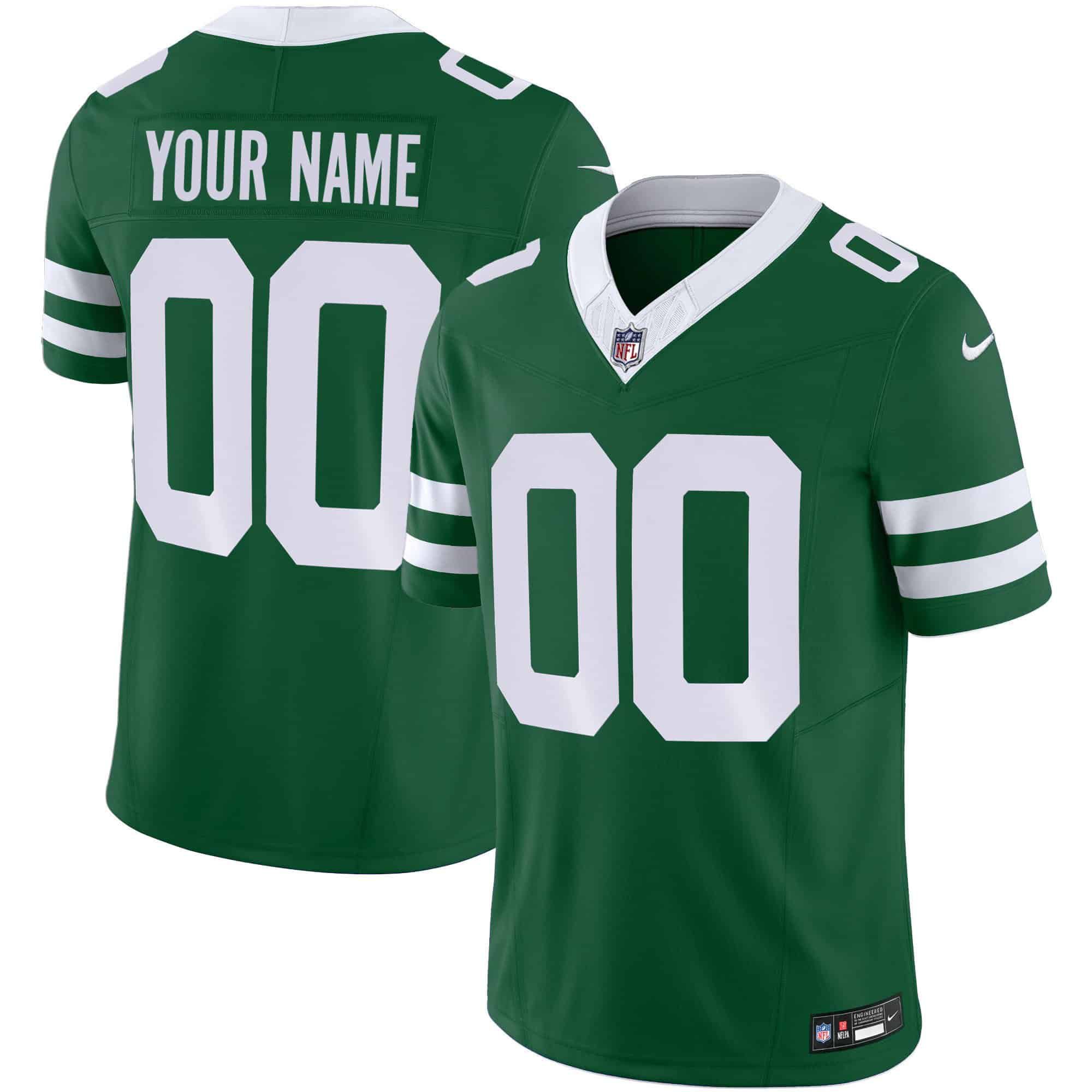 Men New York Jets Green 2024 Nike Limited Custom NFL Jersey->customized nfl jersey->Custom Jersey